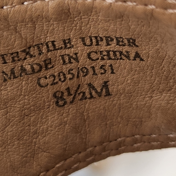 Splendid Kalypso denim chambray and white stripe wedge sandals size 8.5 - Picture 11 of 15